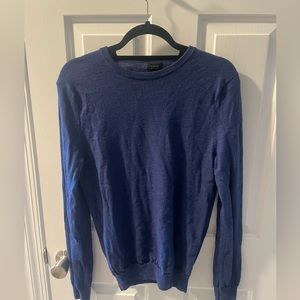 J.Crew Merino Wool, Blue Sweater, Size Medium, Slim